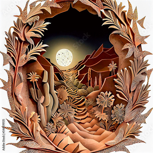 Sand paper craft