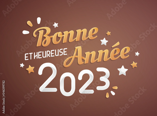 Bonne et heureuse année 2023 - Carte de voeux