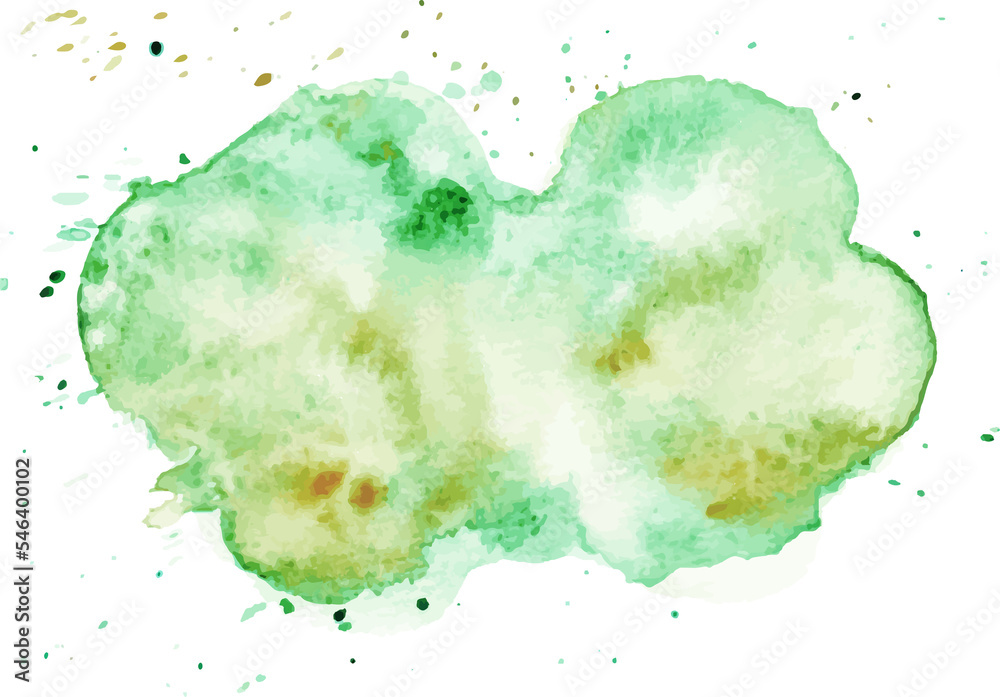 green abstract splashes