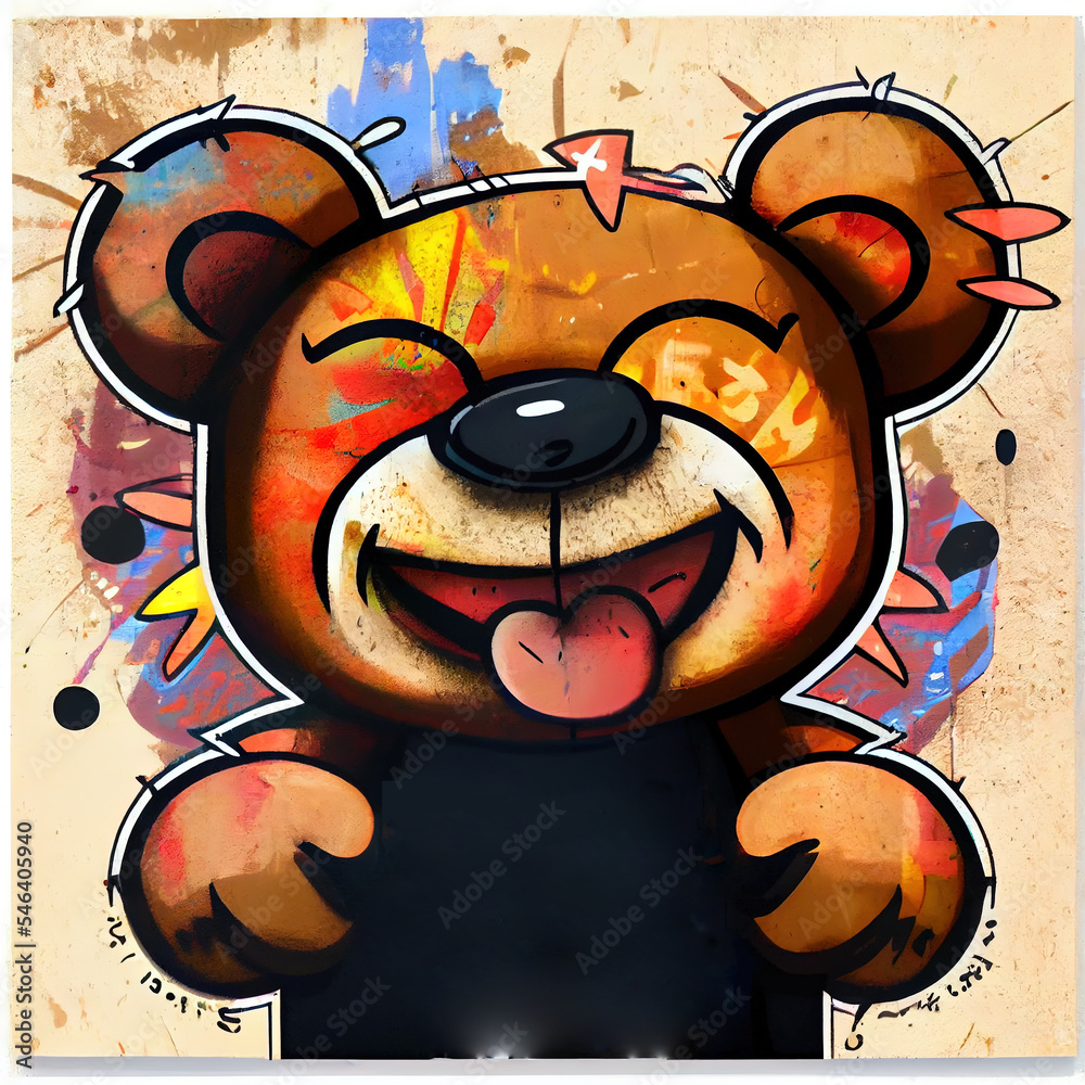 Graffiti Teddy Bear 1000 F 546405940 LWkYyD9wl1mA1cHozlZm7pAwF6L52LQd