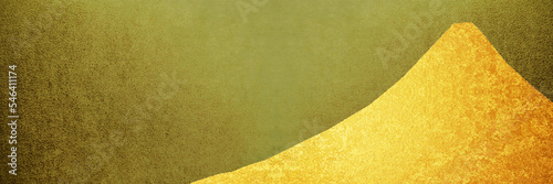 富士山の金のシルエットのカード