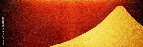 富士山の金のシルエットのカード