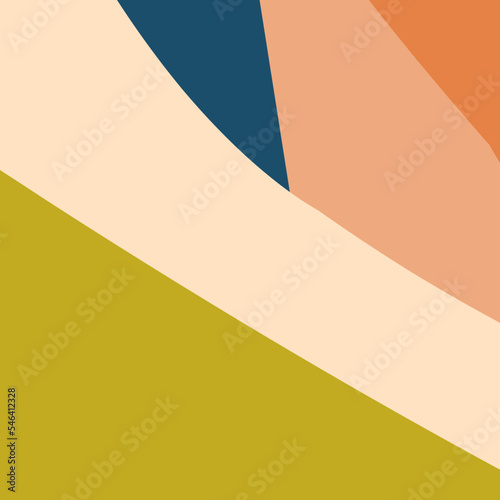 Colorful abstract background of jagged lines in trendy mute colorful shades. Copyspace. Template