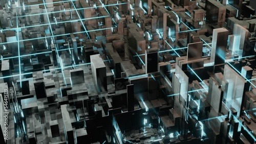 abstract background with cubes