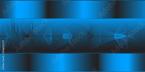 Modern blue Abstract background. Modern minimalistic vector abstract template for business background design. 3D chrom effect.