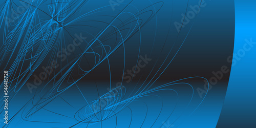 Modern blue Abstract background. Modern minimalistic vector abstract template for business background design. 3D chrom effect.