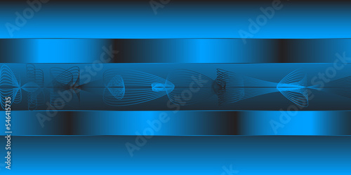 Modern blue Abstract background. Modern minimalistic vector abstract template for business background design. 3D chrom effect.
