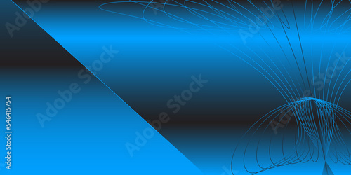 Modern blue Abstract background. Modern minimalistic vector abstract template for business background design. 3D chrom effect.