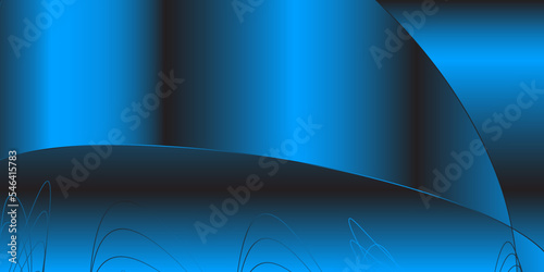 Modern blue Abstract background. Modern minimalistic vector abstract template for business background design. 3D chrom effect.
