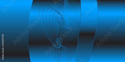Modern blue Abstract background. Modern minimalistic vector abstract template for business background design. 3D chrom effect.