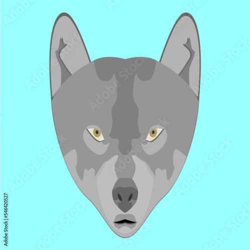 Wolf Man Head Cartoon Monsters