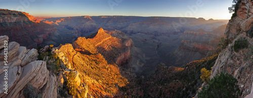 Ooh Ahh Point Early Morning Panorama In the Grand Canyon © Tom