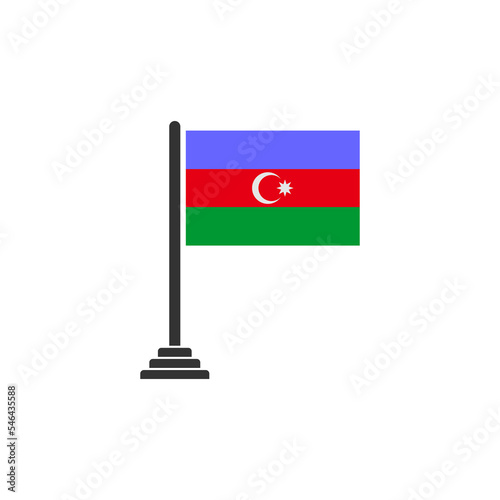 Azerbaijan independence day icon set vector sign symbol