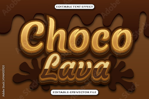 Choco Lava Editable Text Effect 3 D Emboss Style Design
