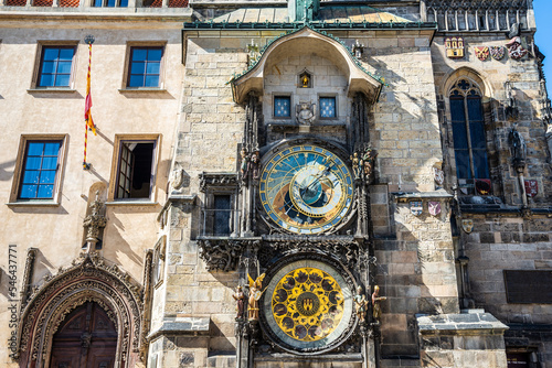 Astronomical Clock Tower in Prague Old Town Hall, Czech Republic
