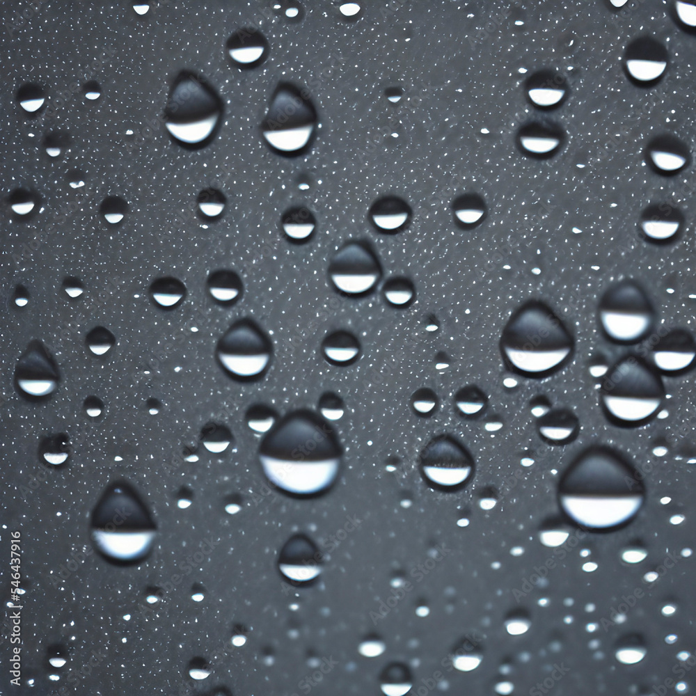 Clear Rain Drops Falling on a Window Pain