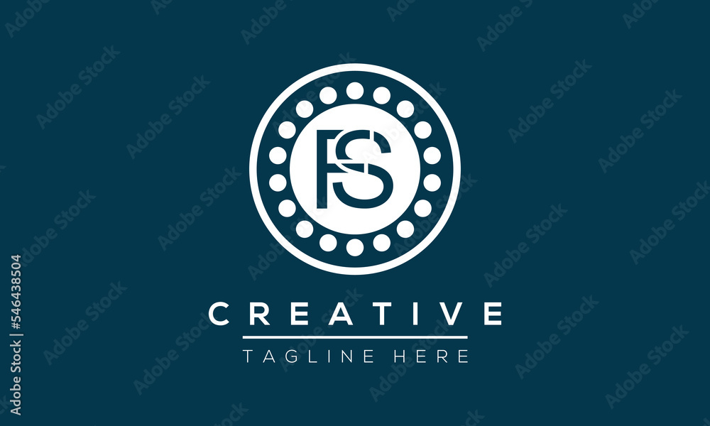 Initial FS Letter Logo With Modern Typography Vector Template. Creative Letter FS Logo . Initial FS Letter Logo With Modern Typography Vector Template. Creative Letter FS Logo .