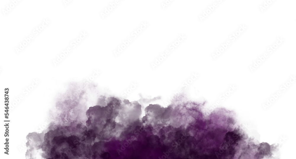 graphic effect Dark purple powder explosion