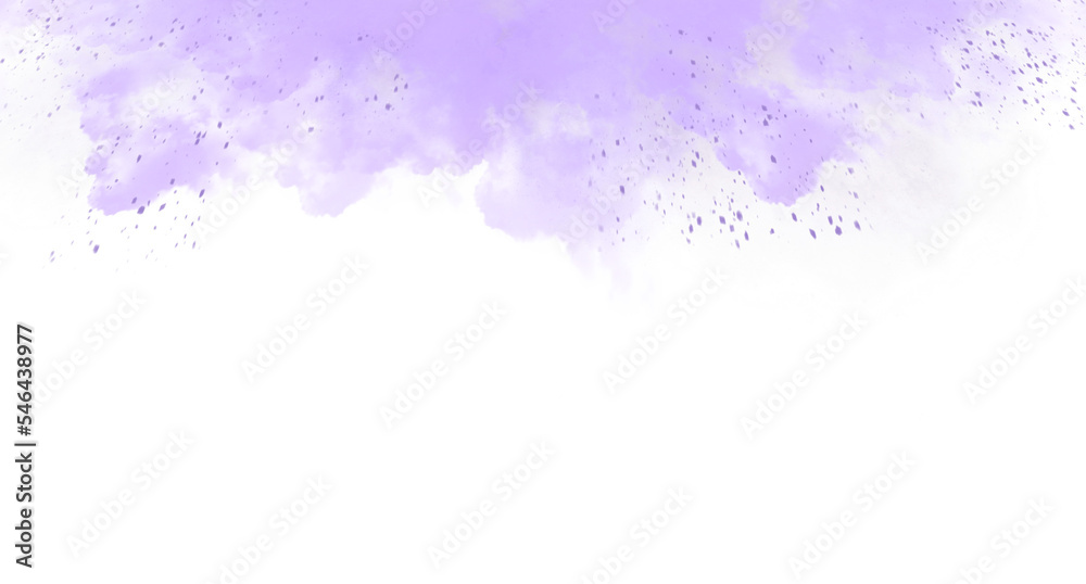 cloud border effect and purple powder explosion