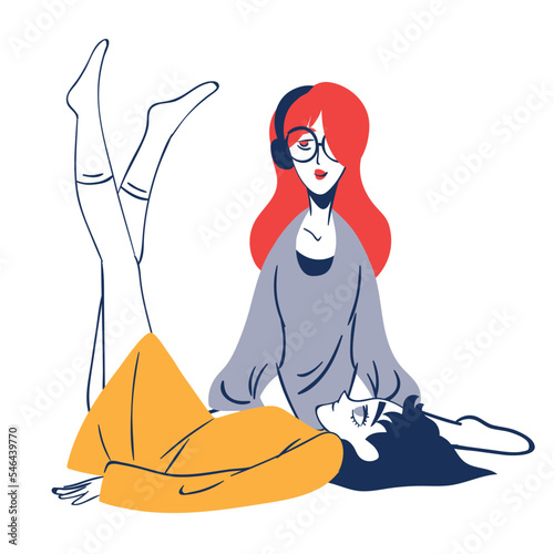 young women chilling