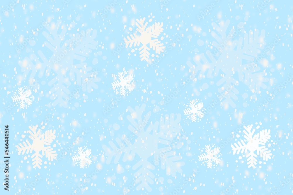 Winter snowflake illustration on blue background. Winter snowflake illustration on blue background.