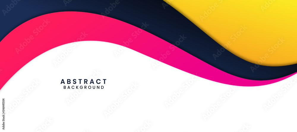 Obraz premium abstract wavy background vector illustration template