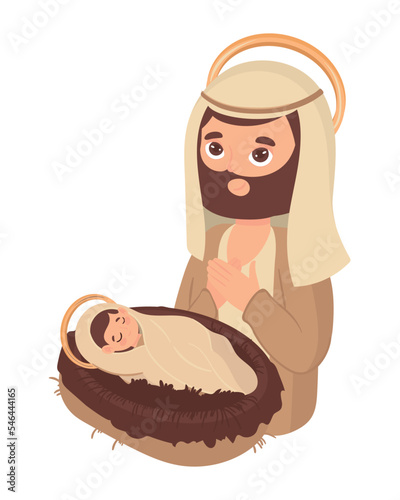 joseph and baby Jesus