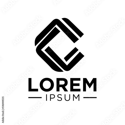 logo geomatric desin letter C for company or individual bussines