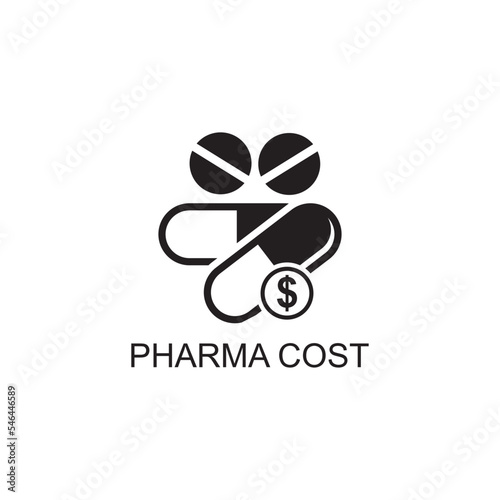 pharmacist cost icon , medical icon vector