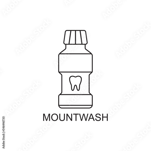 mouthwash icon , antiseptic icon vector