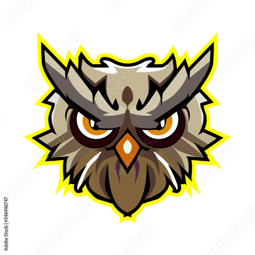 owl vector illustration, perfect for icons, logos, mascots, gamers, posters, templates, screen printing, etc