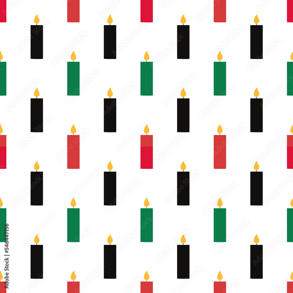 Happy Kwanzaa Holiday African Seamless Pattern Design with Festival Style Element on Template Hand Drawn Cartoon Flat Illustration Happy Kwanzaa Holiday African Seamless Pattern Design with Festival Style Element on Template Hand Drawn Cartoon Flat Illustration