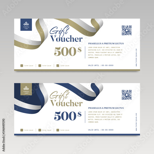 Gift Voucher Sale template design with elegant style