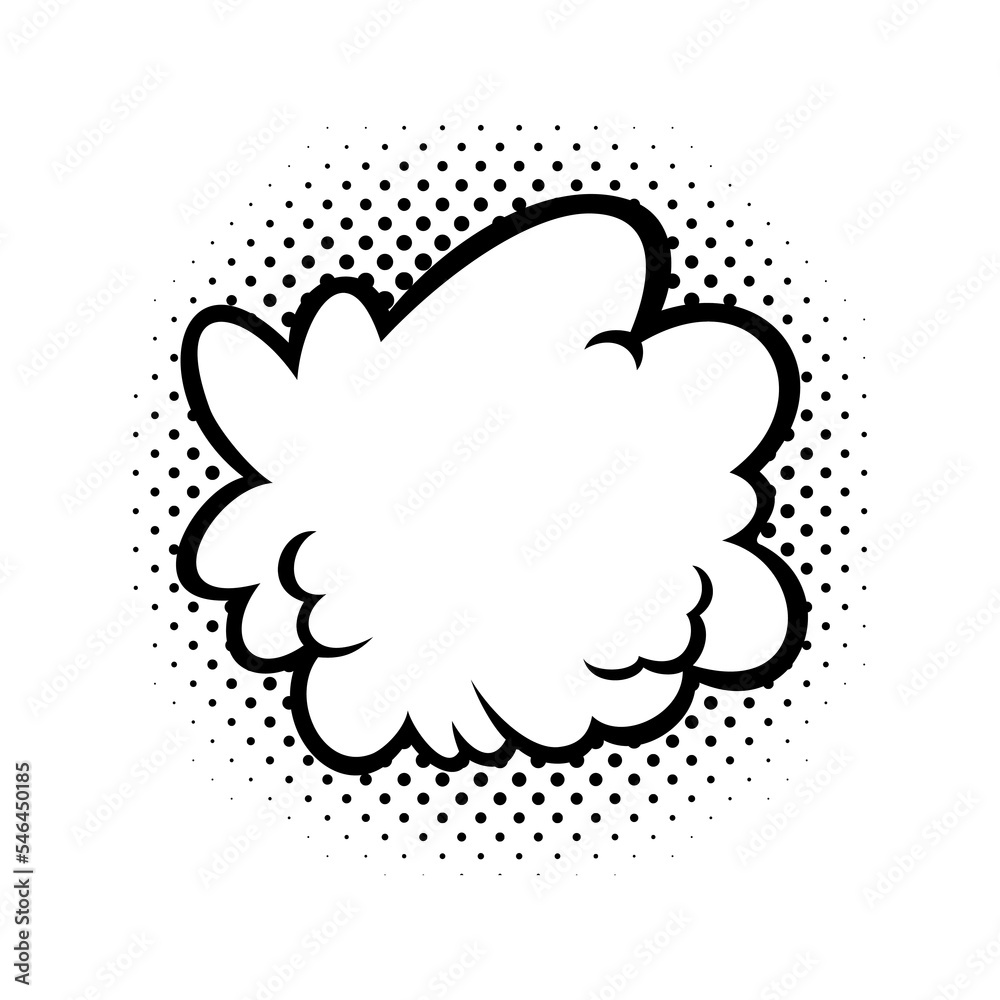 Comic speech bubbles. Blank comic balloons for text. Vector illustration isolated on white background