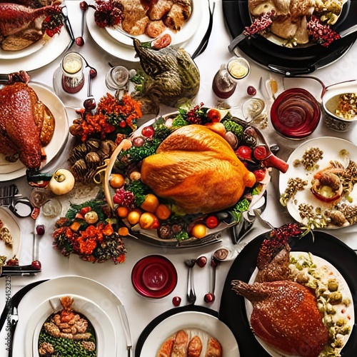 thanksgiving dinner table setting