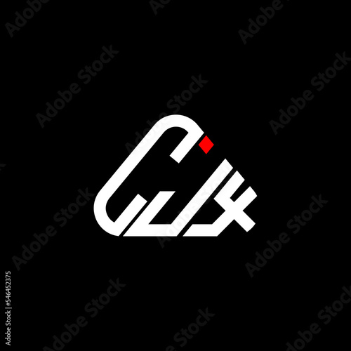 CJX letter logo creative design with vector graphic, CJX simple and modern logo.