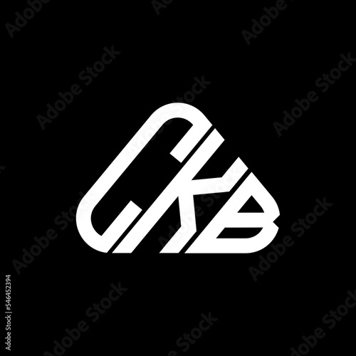 CKB letter logo creative design with vector graphic, CKB simple and modern logo. photo