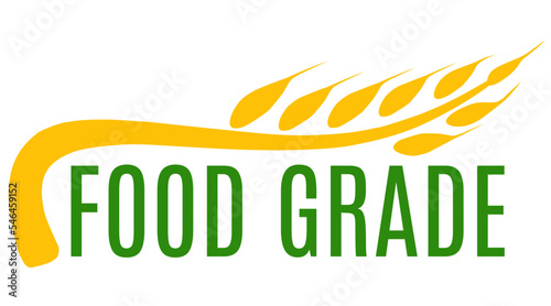 Food safe material sign. Food grade logo. single icon