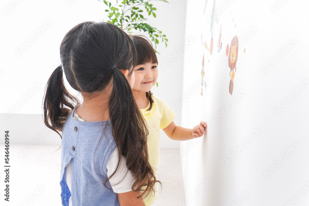 Fotografie 友達と遊ぶ女の子