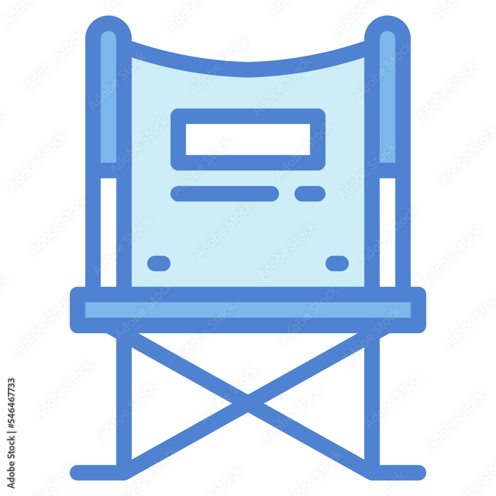 camp chair two tone icon style camp chair two tone icon style