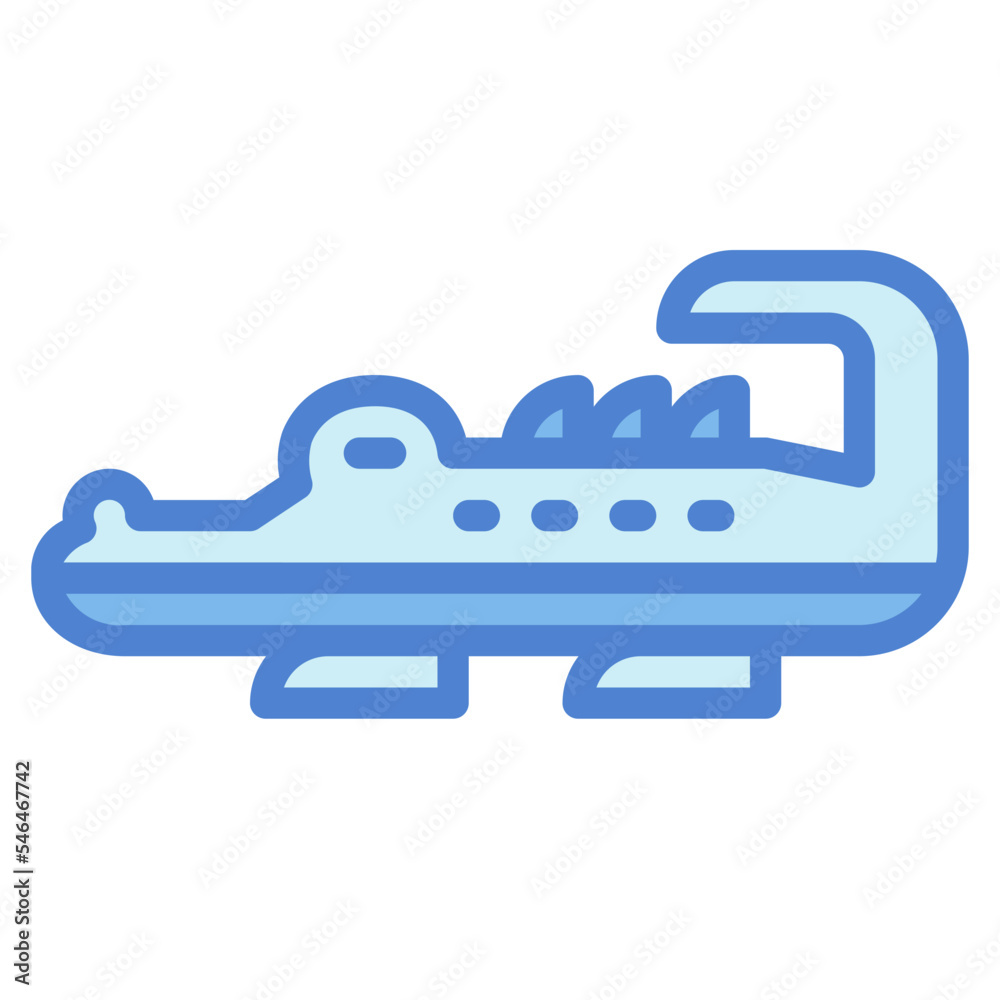 crocodile two tone icon style crocodile two tone icon style