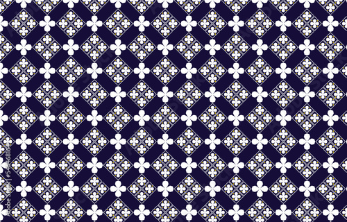 Seamless pattern repeating design with geometric shapes. vector illustration