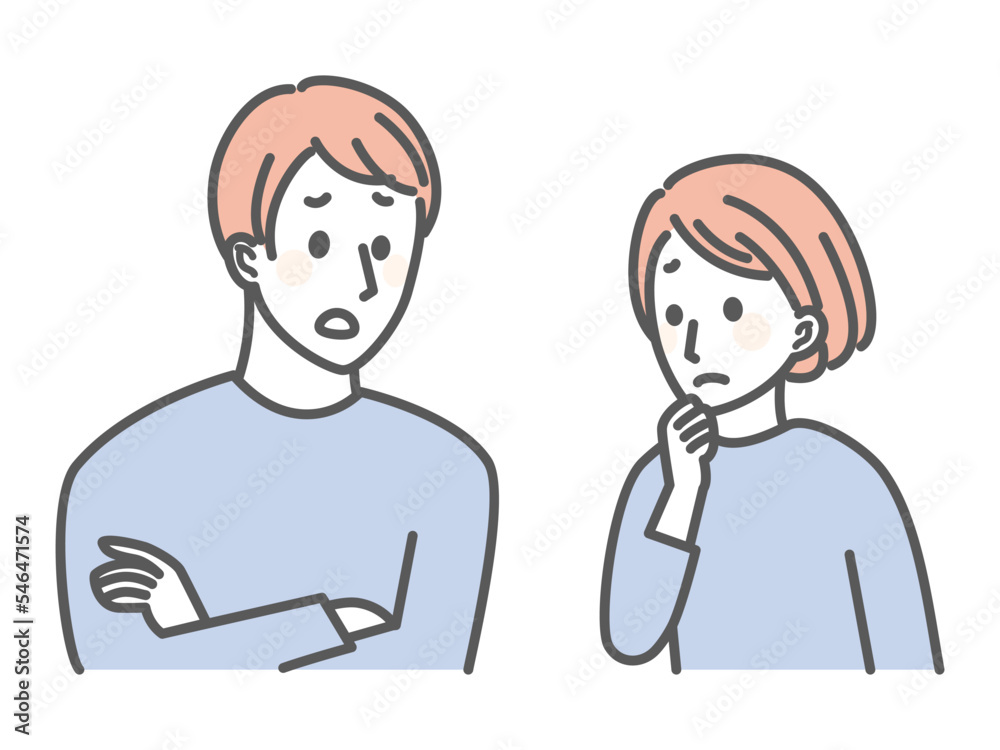 illustration of young people worrying about something illustration of young people worrying about something