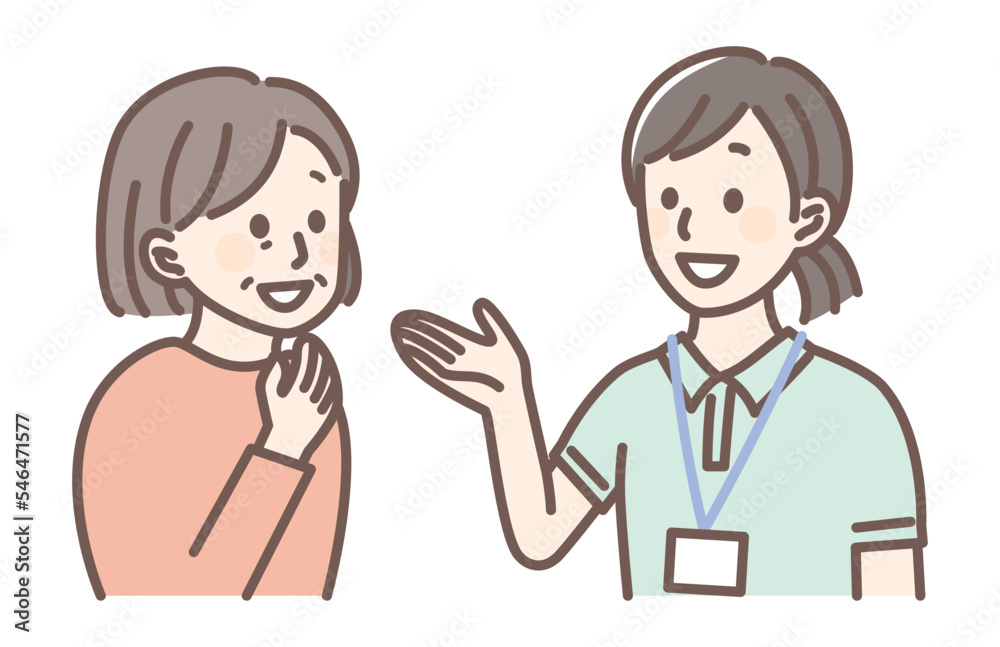 simple illustration of staffs nursing people simple illustration of staffs nursing people