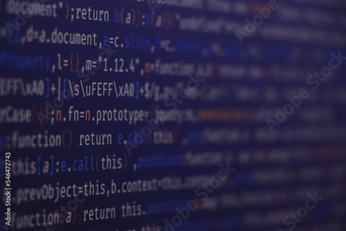 Programming code abstract screen of software developer. Computer script. (MORE SIMILAR IN MY GALLERY)