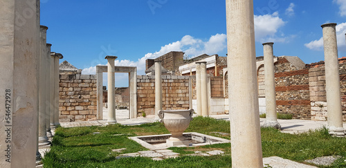 Temple of Artemis at Sardes Lydia Ancient City in Salihli, Manisa, Turkey