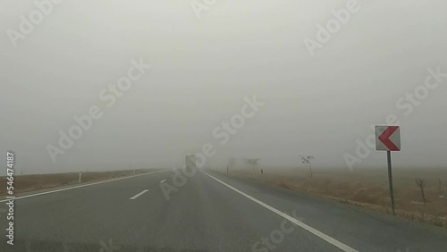 driving through the fog