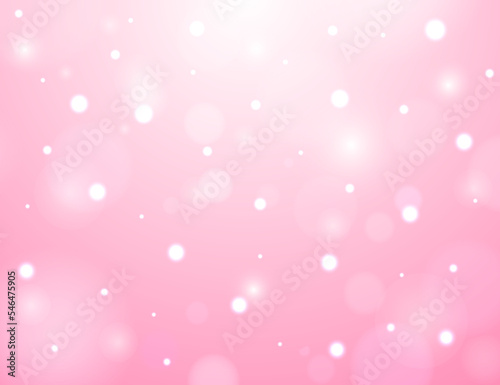 Bokeh background pink. Abstract glitter defocused blinking. Beautiful sparks shiny ornaments with special light. Soft blur light effect wallpaper. Vector illustration.