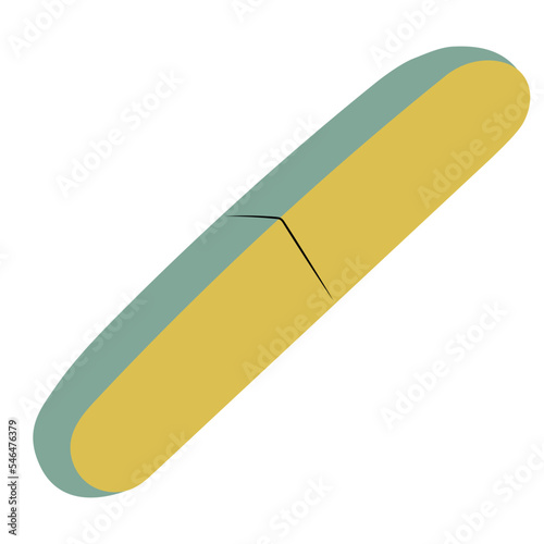 Nail file vector illustration in flat color design