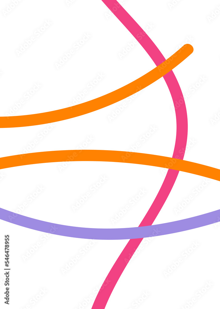 Pink Orange Purple Abstract Doodle Lines Pink Orange Purple Abstract Doodle Lines